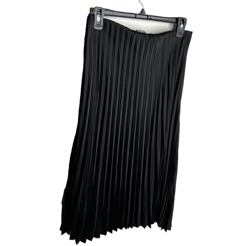 J.Crew Womens $128 Pleated Pull On Skirt Black Size S BN757 - Picture 5 of 6